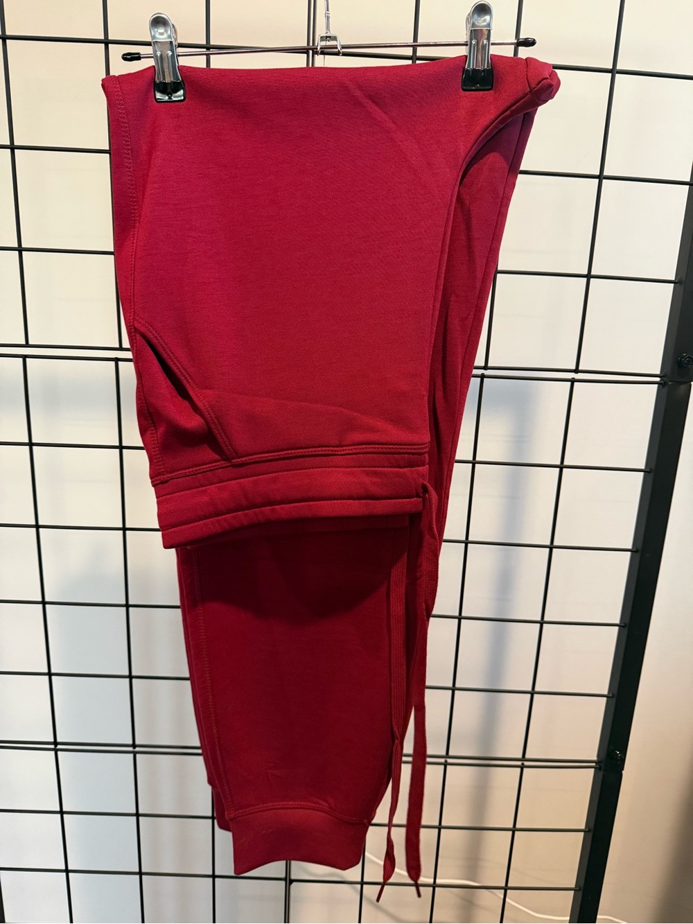 Zenana Outfitters Scuba Cabernet Half-Zip Pullover Sweatshirt & Joggers - Picture 4 of 5